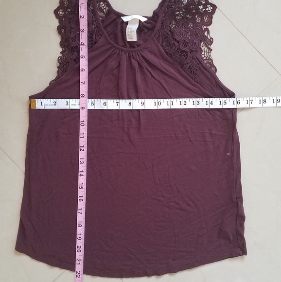 Red wine blouse - Picture 3 of 4